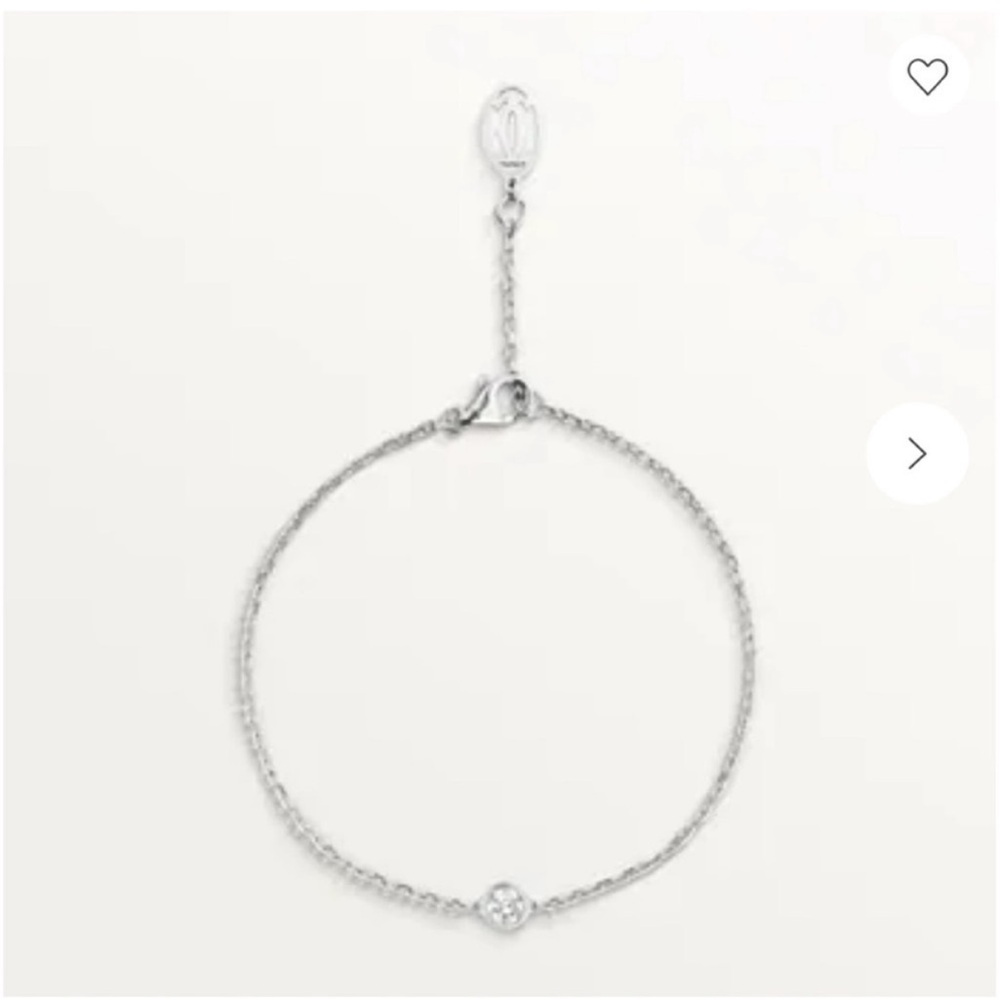 Cartier D'Amour 18K White Gold Diamond Bracelet
